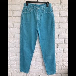 Bonjour USA hi rise 90’s Teal jeans